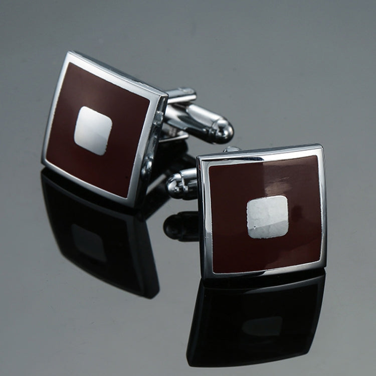 Laser Metal Brass Men Shirt Cufflinks