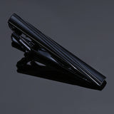 Brass Polished Gum Pattern Business Men Tie Clip, Color: Black Beard