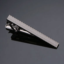 Load image into Gallery viewer, Brass Polished Gum Pattern Business Men Tie Clip, Color: Black Beard