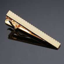 Load image into Gallery viewer, Brass Polished Gum Pattern Business Men Tie Clip, Color: Black Beard