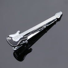 Load image into Gallery viewer, Brass Polished Gum Pattern Business Men Tie Clip, Color: Black Beard