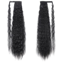 Load image into Gallery viewer, MST8568 Invisible Adhesive Bandage Wigs Corn Perm Long Ponytail Wigs, 1, 1BMBUG, 2, 4, 4H27, 4M30, 6H613, 12, 12H24, 18H613, 24m613, 27H613, 60, 99j, 1001A