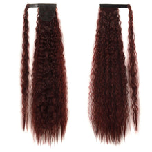 Load image into Gallery viewer, MST8568 Invisible Adhesive Bandage Wigs Corn Perm Long Ponytail Wigs, 1, 1BMBUG, 2, 4, 4H27, 4M30, 6H613, 12, 12H24, 18H613, 24m613, 27H613, 60, 99j, 1001A