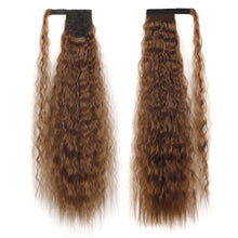 Load image into Gallery viewer, MST8568 Invisible Adhesive Bandage Wigs Corn Perm Long Ponytail Wigs, 1, 1BMBUG, 2, 4, 4H27, 4M30, 6H613, 12, 12H24, 18H613, 24m613, 27H613, 60, 99j, 1001A