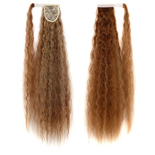 Load image into Gallery viewer, MST8568 Invisible Adhesive Bandage Wigs Corn Perm Long Ponytail Wigs, 1, 1BMBUG, 2, 4, 4H27, 4M30, 6H613, 12, 12H24, 18H613, 24m613, 27H613, 60, 99j, 1001A