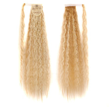 Load image into Gallery viewer, MST8568 Invisible Adhesive Bandage Wigs Corn Perm Long Ponytail Wigs, 1, 1BMBUG, 2, 4, 4H27, 4M30, 6H613, 12, 12H24, 18H613, 24m613, 27H613, 60, 99j, 1001A