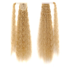 Load image into Gallery viewer, MST8568 Invisible Adhesive Bandage Wigs Corn Perm Long Ponytail Wigs, 1, 1BMBUG, 2, 4, 4H27, 4M30, 6H613, 12, 12H24, 18H613, 24m613, 27H613, 60, 99j, 1001A