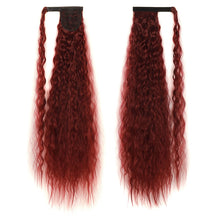 Load image into Gallery viewer, MST8568 Invisible Adhesive Bandage Wigs Corn Perm Long Ponytail Wigs, 1, 1BMBUG, 2, 4, 4H27, 4M30, 6H613, 12, 12H24, 18H613, 24m613, 27H613, 60, 99j, 1001A