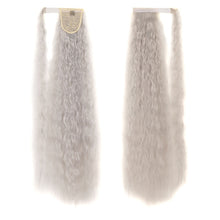 Load image into Gallery viewer, MST8568 Invisible Adhesive Bandage Wigs Corn Perm Long Ponytail Wigs, 1, 1BMBUG, 2, 4, 4H27, 4M30, 6H613, 12, 12H24, 18H613, 24m613, 27H613, 60, 99j, 1001A