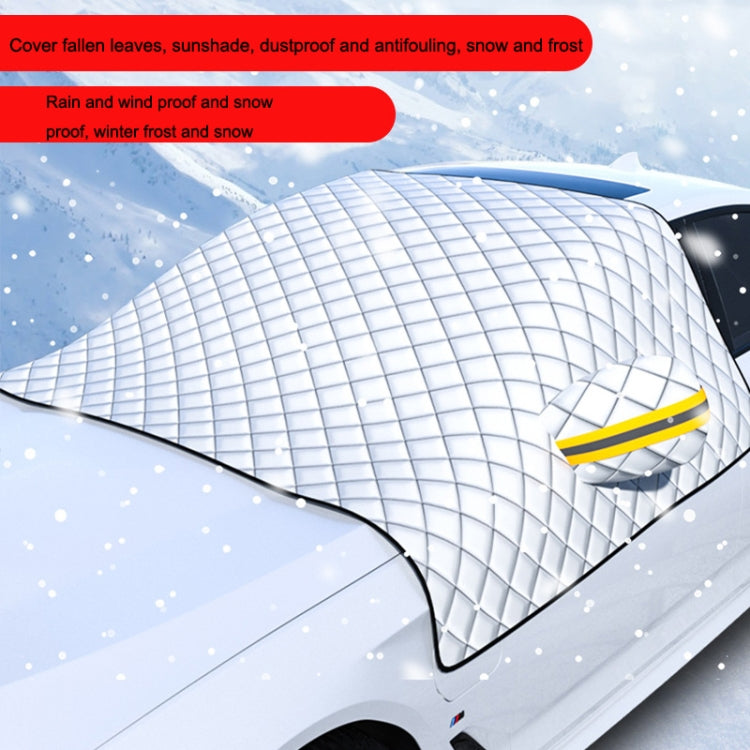 SUITU R-3945 Car Winter Front Glass Snow Shield Defrost Sunshade Thickened Car Clothing, Style:, Non-magnet Clip Door, Non-magnet With Earmuffs, 5 Magnets With Earmuffs, Non-magnet Three Layers Thickened, 12 Magnets Three Layers Thickened              ...