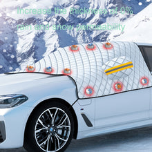 Load image into Gallery viewer, SUITU R-3945 Car Winter Front Glass Snow Shield Defrost Sunshade Thickened Car Clothing, Style:, Non-magnet Clip Door, Non-magnet With Earmuffs, 5 Magnets With Earmuffs, Non-magnet Three Layers Thickened, 12 Magnets Three Layers Thickened              ...