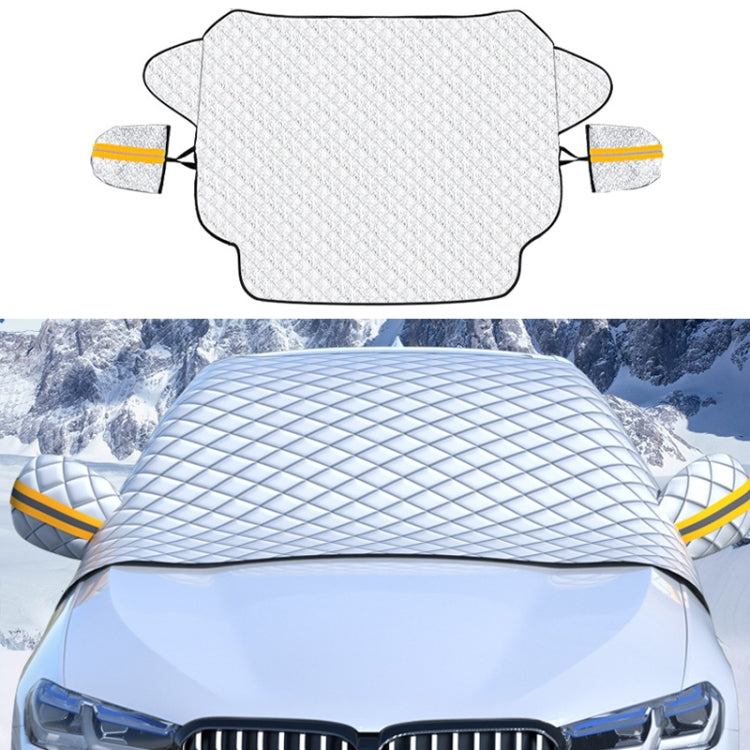 SUITU R-3945 Car Winter Front Glass Snow Shield Defrost Sunshade Thickened Car Clothing, Style:, Non-magnet Clip Door, Non-magnet With Earmuffs, 5 Magnets With Earmuffs, Non-magnet Three Layers Thickened, 12 Magnets Three Layers Thickened              ...