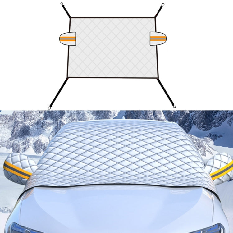 SUITU R-3945 Car Winter Front Glass Snow Shield Defrost Sunshade Thickened Car Clothing, Style:, Non-magnet Clip Door, Non-magnet With Earmuffs, 5 Magnets With Earmuffs, Non-magnet Three Layers Thickened, 12 Magnets Three Layers Thickened              ...