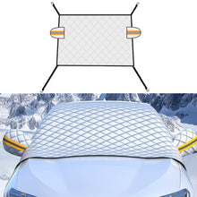 Load image into Gallery viewer, SUITU R-3945 Car Winter Front Glass Snow Shield Defrost Sunshade Thickened Car Clothing, Style:, Non-magnet Clip Door, Non-magnet With Earmuffs, 5 Magnets With Earmuffs, Non-magnet Three Layers Thickened, 12 Magnets Three Layers Thickened              ...