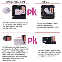 Load image into Gallery viewer, 2 PCS HR1688 Quartz Clock Mechanism Movement, 8mm, 14.5mm/6.7mm, 17mm/ 9.7mm, 20mm/ 11.7mm, 22.5mm/ 14.5mm, 28mm/ 20.5mm, 31mm/ 24mm
