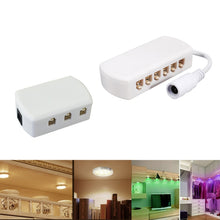 Load image into Gallery viewer, 6 Ports 2510 Hub Splitter Junction Box Distributer Connectors Cabinet Light Adapter, 6 Ports  Without DC Header, 6 Ports With DC Head