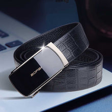 Load image into Gallery viewer, Bopai 13-121211 Crocodile Grain Automatic Buckle Soft and Durable Cowhide Belt