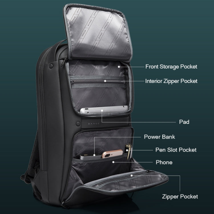 BANGE 7261 Men Waterproof Business Computer Backpack