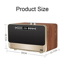 Load image into Gallery viewer, W1 Wooden HIFI Sound Effect Desktop Wireless Bluetooth Speaker