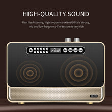 Load image into Gallery viewer, W1 Wooden HIFI Sound Effect Desktop Wireless Bluetooth Speaker