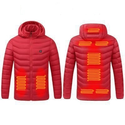 USB Winter Electric Heated Jacket Warm Thermal Jacket, 4 Zone Blue S, 4 Zone Blue M, 4 Zone Blue L, 4 Zone Blue XL, 4 Zone Blue XXL, 4 Zone Blue 3XL, 4 Zone Blue 4XL, 4 Zone Black  S, 4 Zone Black  M, 4 Zone Black  L, 4 Zone Black  XL, 4 Zone Black  XX...