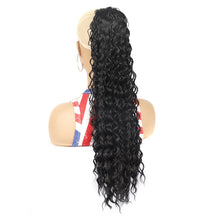 Load image into Gallery viewer, LSDP22 Drawstring Long Curly Wig Ponytail Mesh Curly Ponytail, 1B, 2, 4, 1BT27, 1BT30, 1BT33, 1BTBUG, 18C