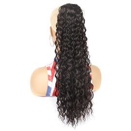 LSDP22 Drawstring Long Curly Wig Ponytail Mesh Curly Ponytail, 1B, 2, 4, 1BT27, 1BT30, 1BT33, 1BTBUG, 18C