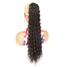 Load image into Gallery viewer, LSDP22 Drawstring Long Curly Wig Ponytail Mesh Curly Ponytail, 1B, 2, 4, 1BT27, 1BT30, 1BT33, 1BTBUG, 18C