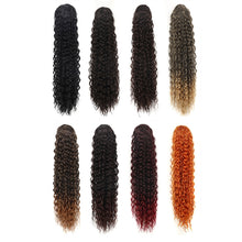 Load image into Gallery viewer, LSDP22 Drawstring Long Curly Wig Ponytail Mesh Curly Ponytail, 1B, 2, 4, 1BT27, 1BT30, 1BT33, 1BTBUG, 18C
