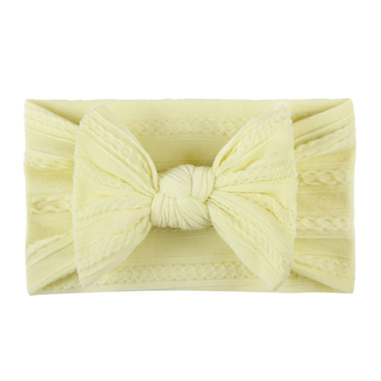 Soft Jacquard Nylon Children Headwear Baby Bow Headband