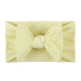 Soft Jacquard Nylon Children Headwear Baby Bow Headband