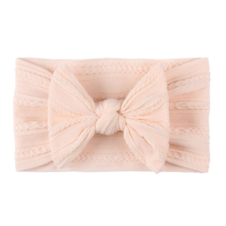 Soft Jacquard Nylon Children Headwear Baby Bow Headband