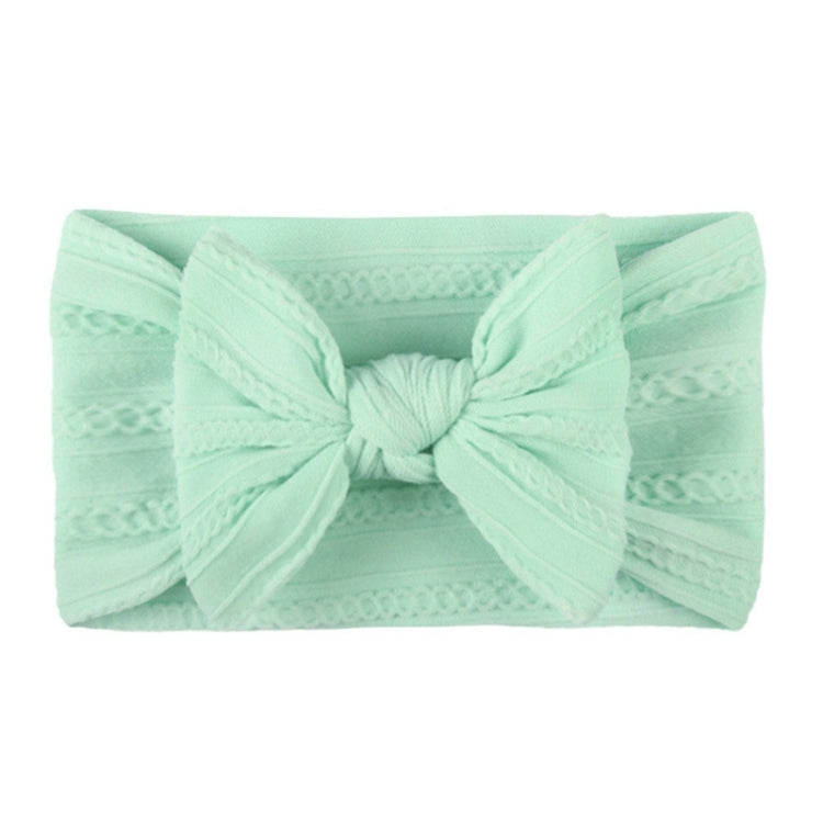 Soft Jacquard Nylon Children Headwear Baby Bow Headband