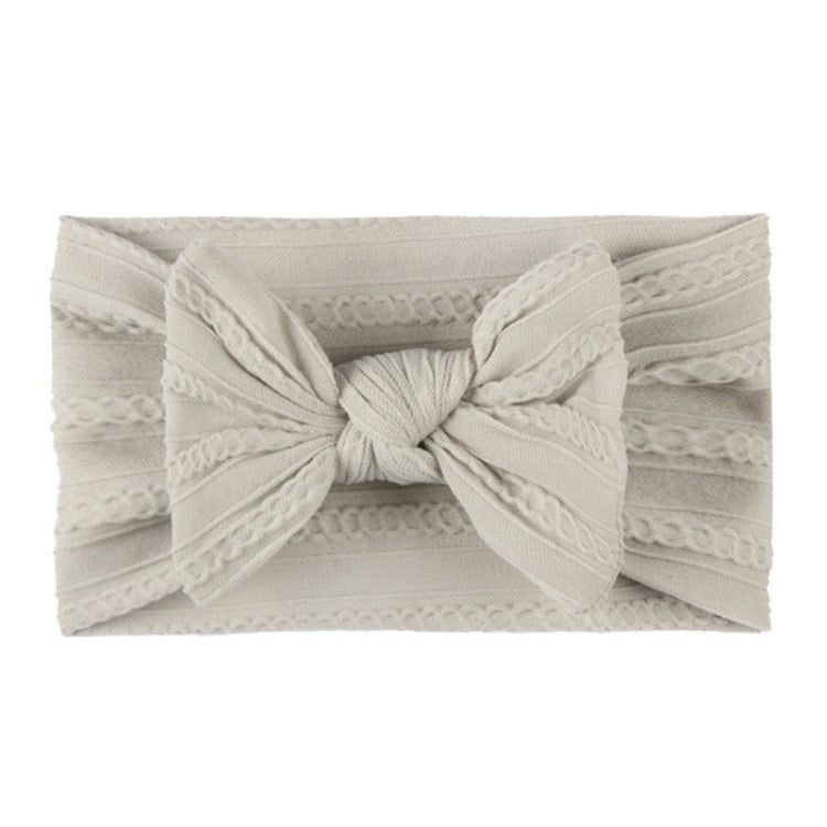 Soft Jacquard Nylon Children Headwear Baby Bow Headband