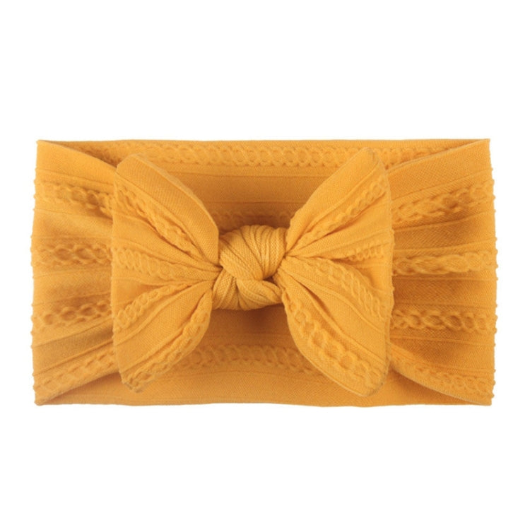 Soft Jacquard Nylon Children Headwear Baby Bow Headband