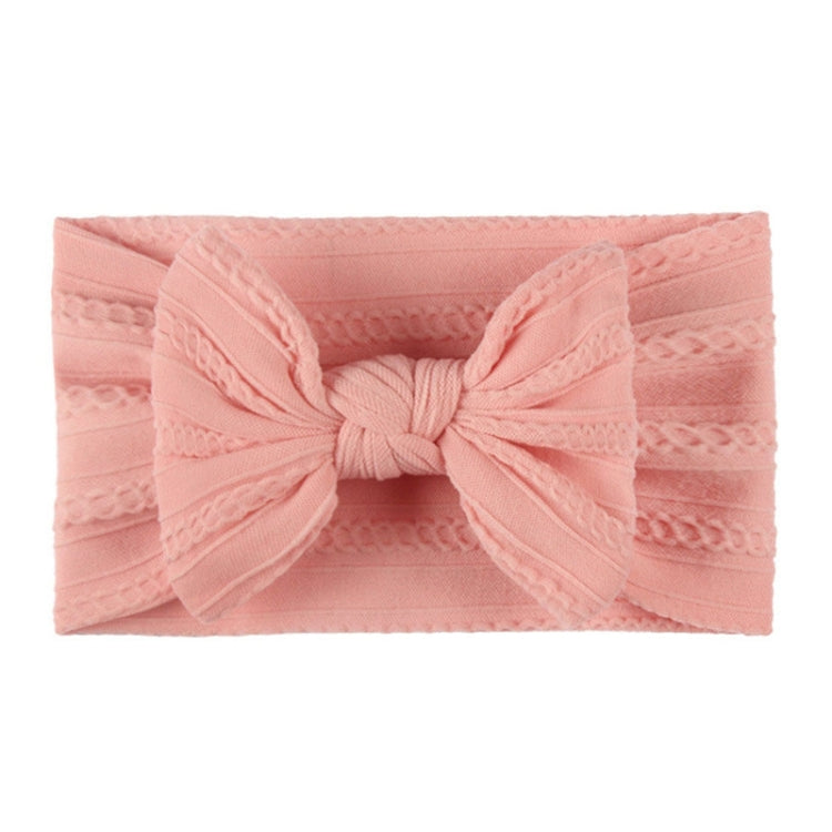 Soft Jacquard Nylon Children Headwear Baby Bow Headband