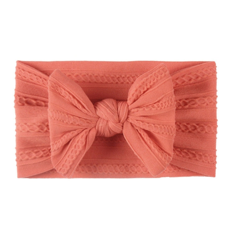 Soft Jacquard Nylon Children Headwear Baby Bow Headband