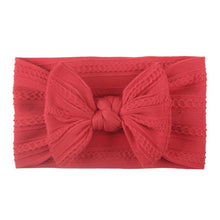 Load image into Gallery viewer, Soft Jacquard Nylon Children Headwear Baby Bow Headband