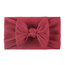 Load image into Gallery viewer, Soft Jacquard Nylon Children Headwear Baby Bow Headband
