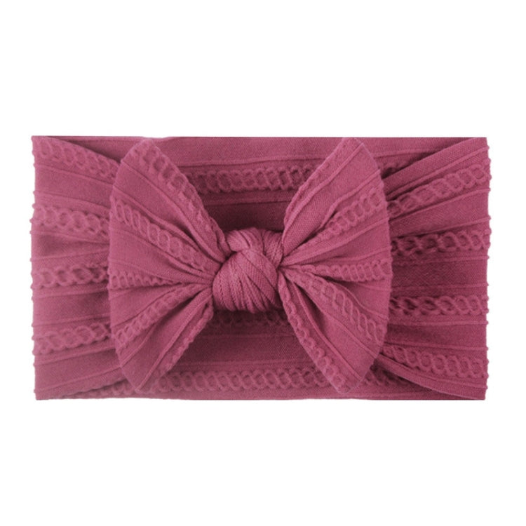 Soft Jacquard Nylon Children Headwear Baby Bow Headband