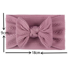 Load image into Gallery viewer, Soft Jacquard Nylon Children Headwear Baby Bow Headband
