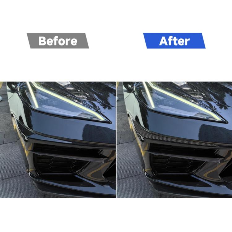 For Chevrolet Corvette C8 2pcs /Set Bumper Lip Decorative Sticker