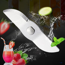 Load image into Gallery viewer, 50 PCS CA-M239 Portable Fruit Juicer Blade Semi-Circle Straight 304 Stainless Steel Stirring Knife, Semi-Circle Straight