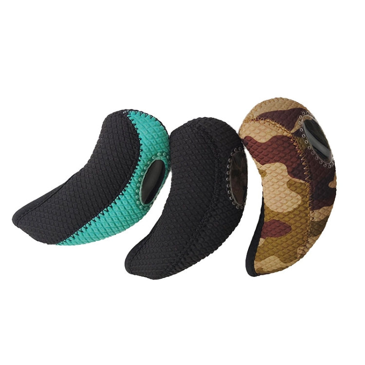 10PCS/Set 15X7 Neoprene Waterproof and Wear-resistant Golf Club Headgear, 10PCS 15X7 Black