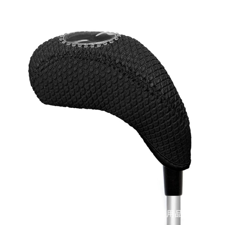 10PCS/Set 15X7 Neoprene Waterproof and Wear-resistant Golf Club Headgear, 10PCS 15X7 Black