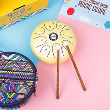 Load image into Gallery viewer, Shuffle SD-5 5.5 Inch Steel Tongue Carefree Empty Drum Percussion Instrument, Shuffle Yellow, Shuffle Pink, Shuffle Purple, Shuffle Green