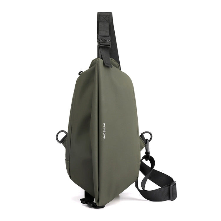 HAOSHUAI 1100-25 Men Chest Bag Casual Shoulder Bag