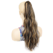Load image into Gallery viewer, P96 Clip-On Wig Long Ponytail Water Ripple Long Curly Wig