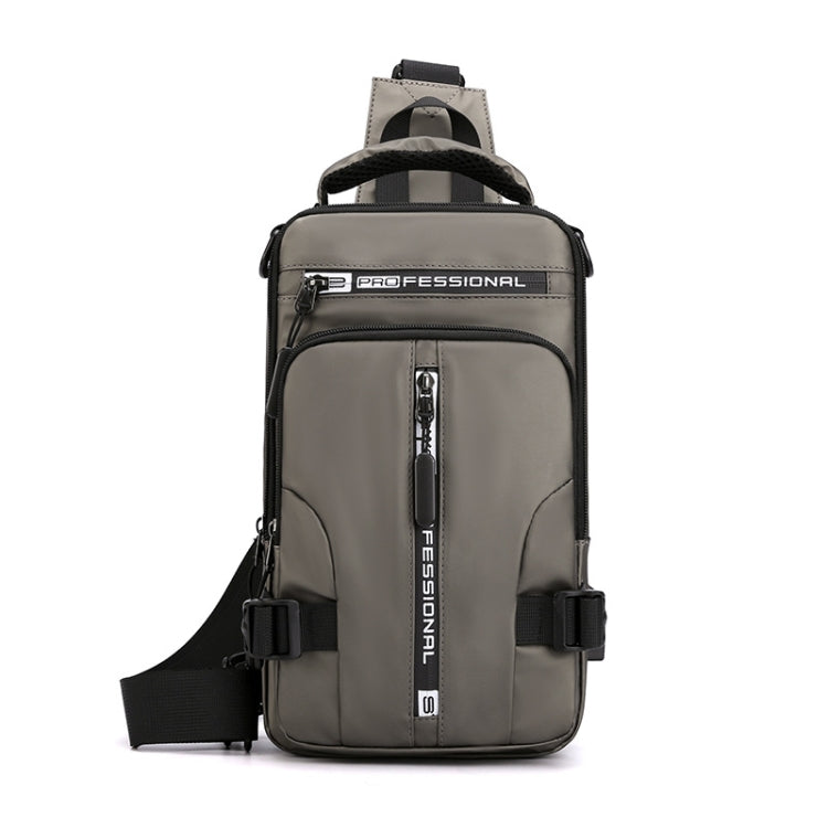 HAOSHUAI 1100-13 Men Multifunctional Chest Bag Casual Shoulder Messenger Bag, 1100-13 Black, 1100-13 Army Green, 1100-13 Gray, 1100-13 Khaki, 1100-13 Dark Blue