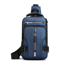 Load image into Gallery viewer, HAOSHUAI 1100-13 Men Multifunctional Chest Bag Casual Shoulder Messenger Bag, 1100-13 Black, 1100-13 Army Green, 1100-13 Gray, 1100-13 Khaki, 1100-13 Dark Blue